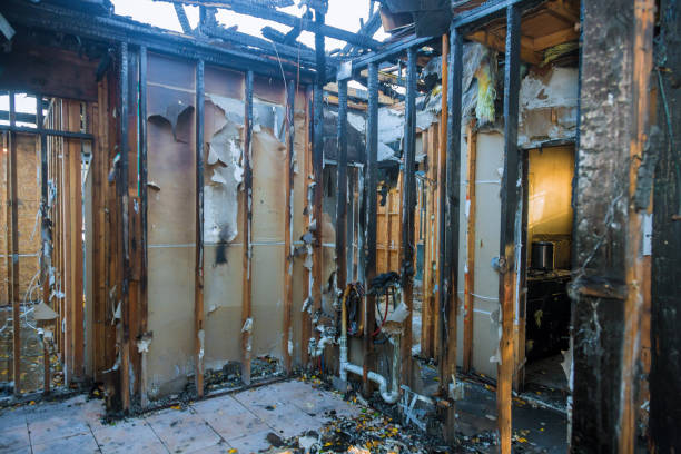 Professional Fire Damage Removal technician working in Lawrenceville, NJ